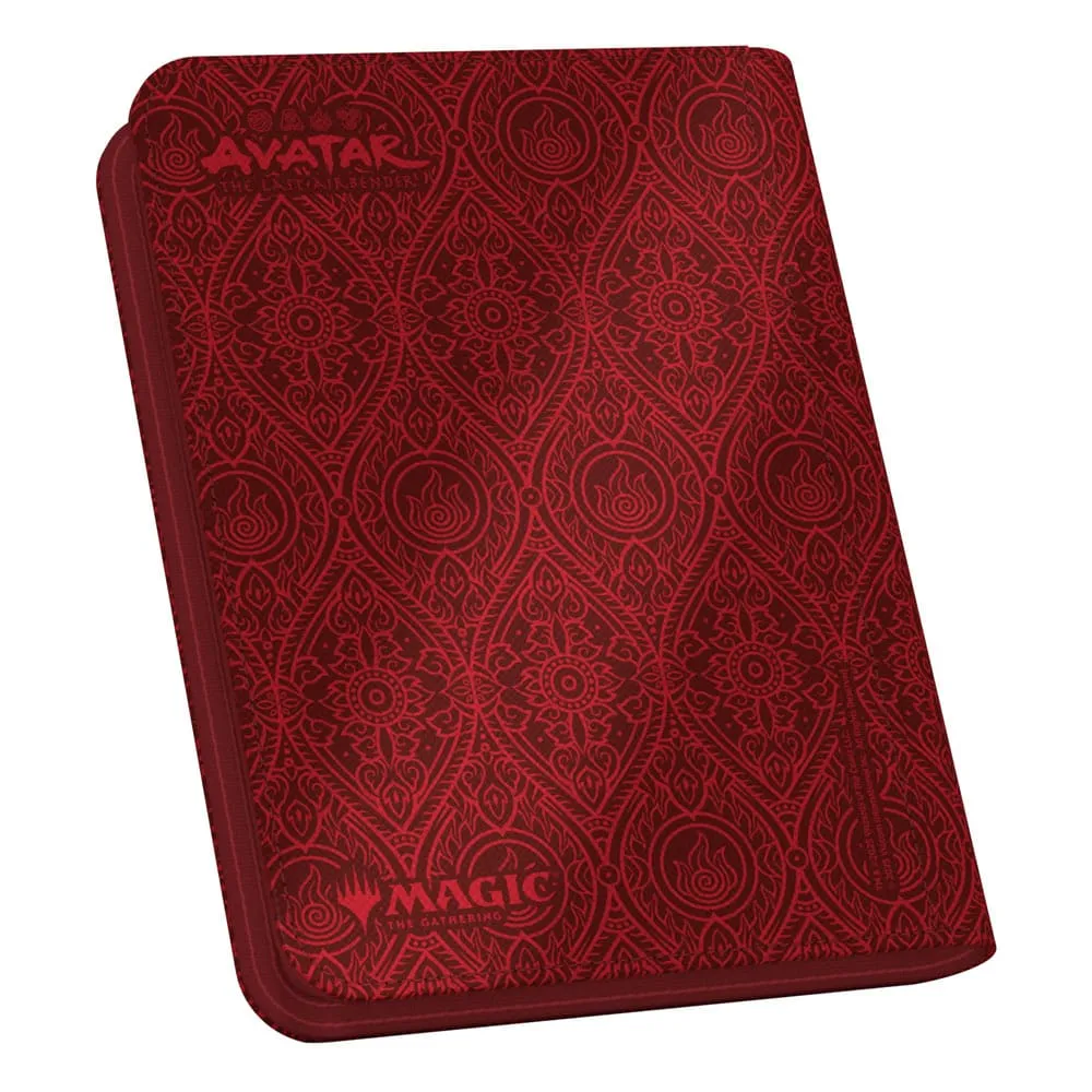 Ultimate Guard Zipfolio 8-Pocket Xenoskin (160 double-sleeved cards) Magic: The Gathering | Avatar: The Last Airbender - Red Mana